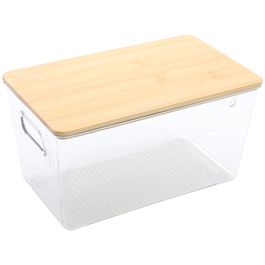 Caixa Com Tampa Acrílico Incolor / Natural