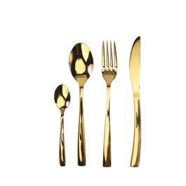 Faqueiro 24 Peças Aço Inox Dourado
