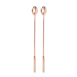 Colher Bailarina Jogo C/ 2 Peças Aço Inox Rose