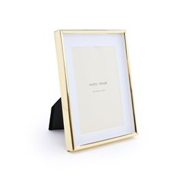 Porta Retrato Vidro Dourado