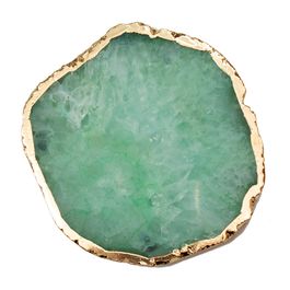 Porta Copo Jogo C/ 4 Peças Pedra Verde Escuro