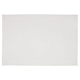 Lugar Americano Retangular Jogo C/ 2 Peças Algodão Branco