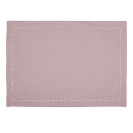 Lugar Americano Retangular Jogo C/ 2 Peças Algodão Rosa Antigo