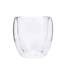 Copo Parede Dupla 80Ml Jogo C/ 2 Peças Borossilicato Incolor