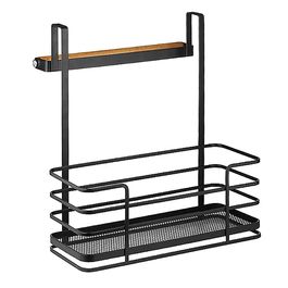 Cesta Organizadora Para Porta Ferro Preto / Natural
