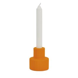 Castiçal Cerâmica Laranja