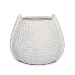 Cachepot Cerâmica Branco