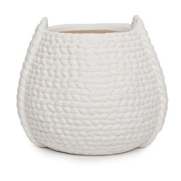 Cachepot Cerâmica Branco