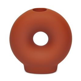 Castiçal Cerâmica Laranja