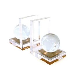 Porta Livros Globo Cristal Incolor