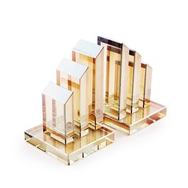 Porta Livros Cristal Âmbar