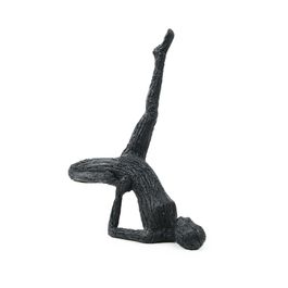 Escultura Yoga Resina Preto
