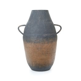 Vaso Ferro Preto / Marrom