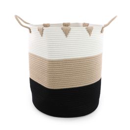 Cesta Poliéster Branco / Cru / Preto