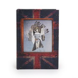 Caixa Livro London Mdf Colorido