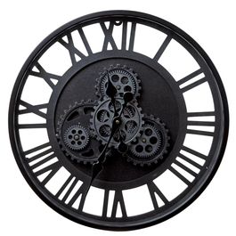 Relógio De Parede Metal Cinza