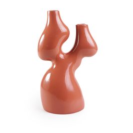 Castiçal Resina Rosa