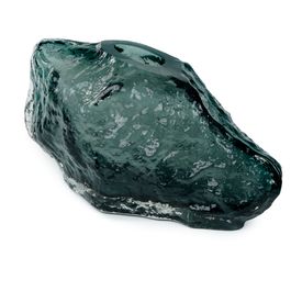Vaso Rocha Vidro Verde