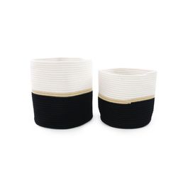 Cesta Poliéster Branco / Cru / Preto