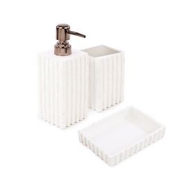 Kit Lavabo Poliresina Branco