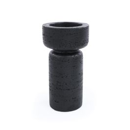 Castiçal Poliresina Preto