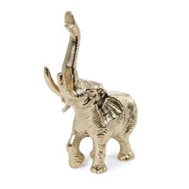 Decorativo Elefante Alumínio Dourado