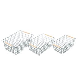 Cesta Retangular Metal Verde
