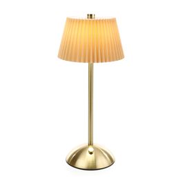 Luminária De Mesa Usb-C Metal Dourado Bege