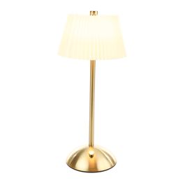 Luminária De Mesa Usb-C Metal Dourado Branco