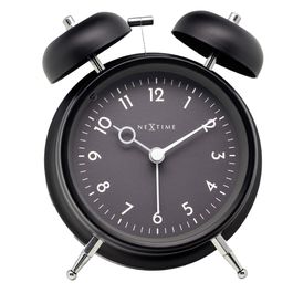 Relógio De Mesa Metal Preto