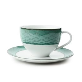 Xícara Chá Dubai Porcelana Verde
