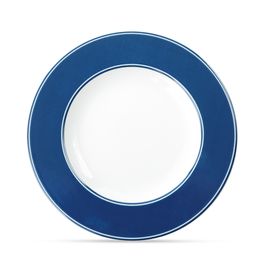 Prato Sobremesa Riviera Porcelana Azul Branco
