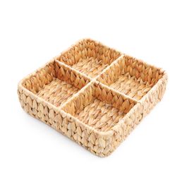 Porta Utensílios Quadrado Fibra Natural Natural