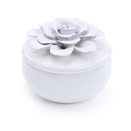 Vela Perfumada Em Vaso De Cerâmica Cerâmica Cinza