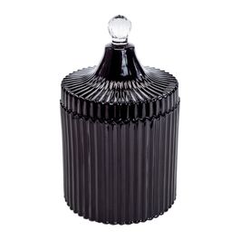 Vela Em Frasco De Vidro Parafina Preto