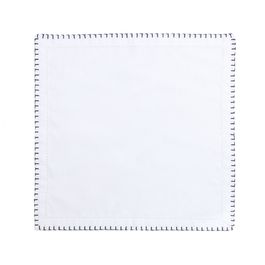 Guardanapo Jogo C/ 4 Peças Algodão Branco / Azul