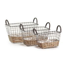 Cesta Metal Cinza