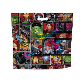 Sacola Laminada Com Ziper Marvel Hq