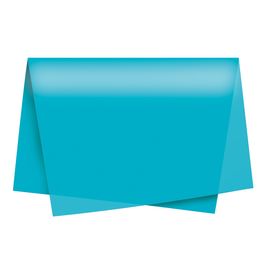 Papel Seda Liso Azul Turquesa