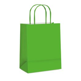 Sacola De Papel Liso Verde