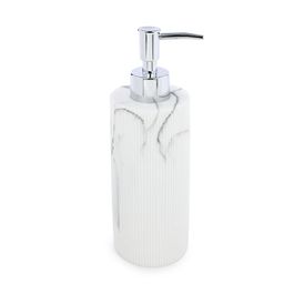 Dispenser Sabonete Poliresina Marmore Branco