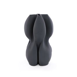 Vaso Cerâmica Cinza