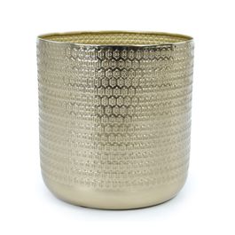 Cachepot Alto Latão Dourado