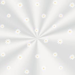 Folha Transparente Margaridas Branco / Amarelo