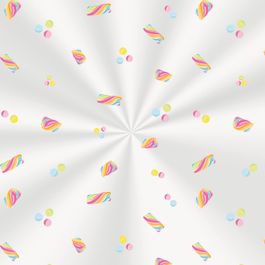 Saco Transparente Marshmallow Colorido