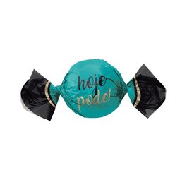 Fol Trufa Hoje Pode Azul Turquesa / Preto