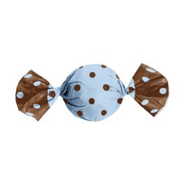 Folha para Trufa Poa Double Face Azul / Marrom
