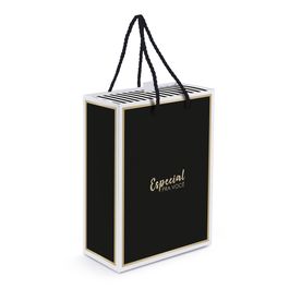 Caixa Luva Com Alça Maison Ouro / Preto