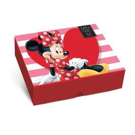 Caixa Retangular Tampa/Fundo New Minnie Love Colorido