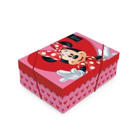 Caixa Retangular Com Tampa Minnie Love Colorido